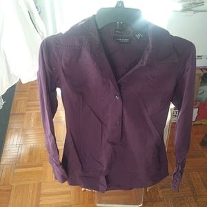 Used plum new york and company dress shirt